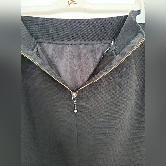 Alfani Women's Plus Size Stretch Knit Pencil Skirt Back Zip Black Lined 18W - Picture 6 of 16